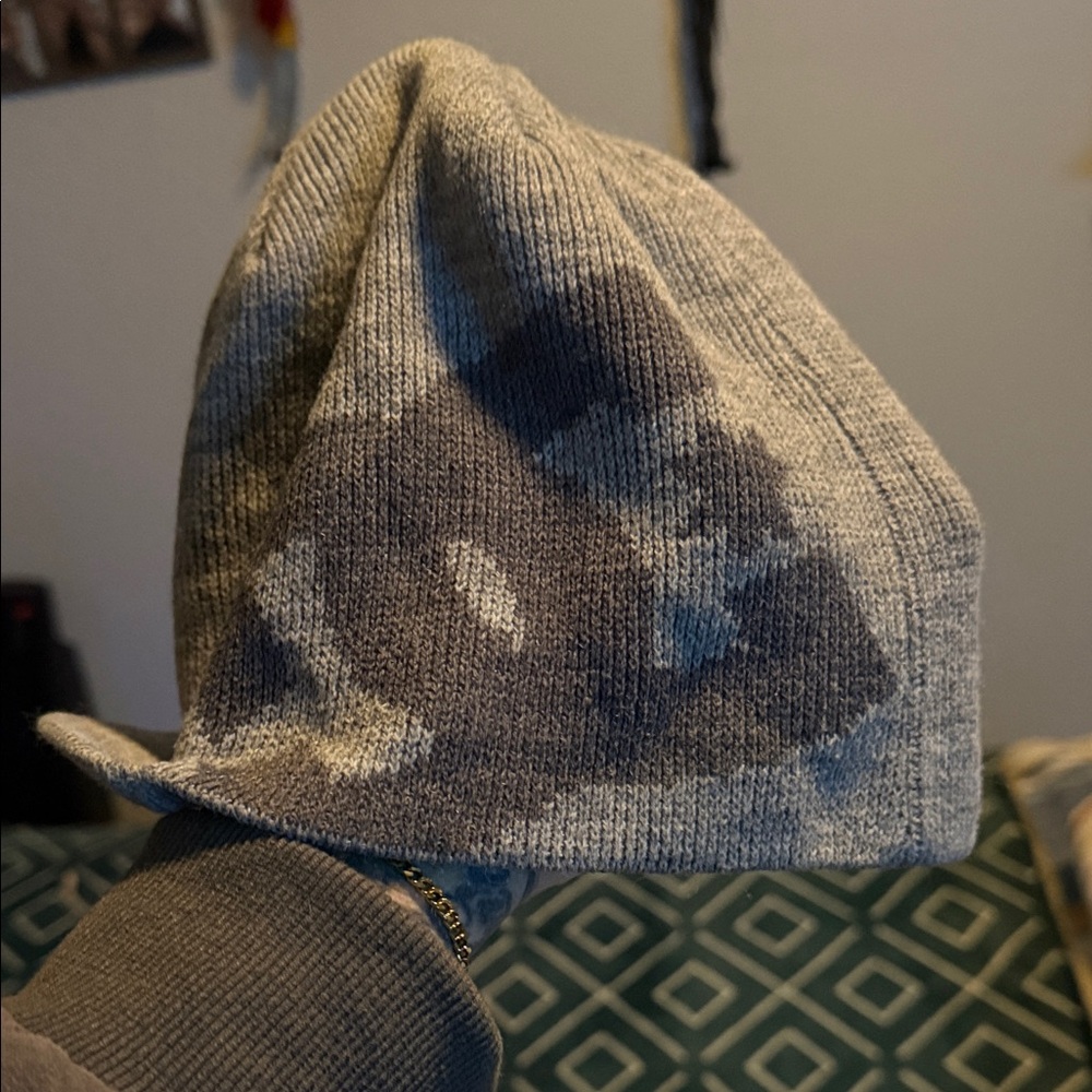 DC Gray Knit Beanie